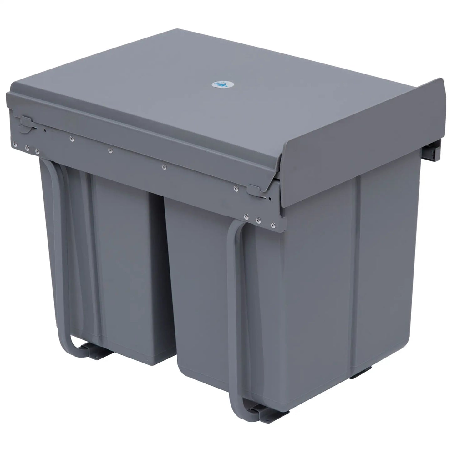 Pull Out Trash Can, 10.6 Gallon, Under Cabinet Slide Out Garbage Can, Grey Household Supplies at Gallery Canada