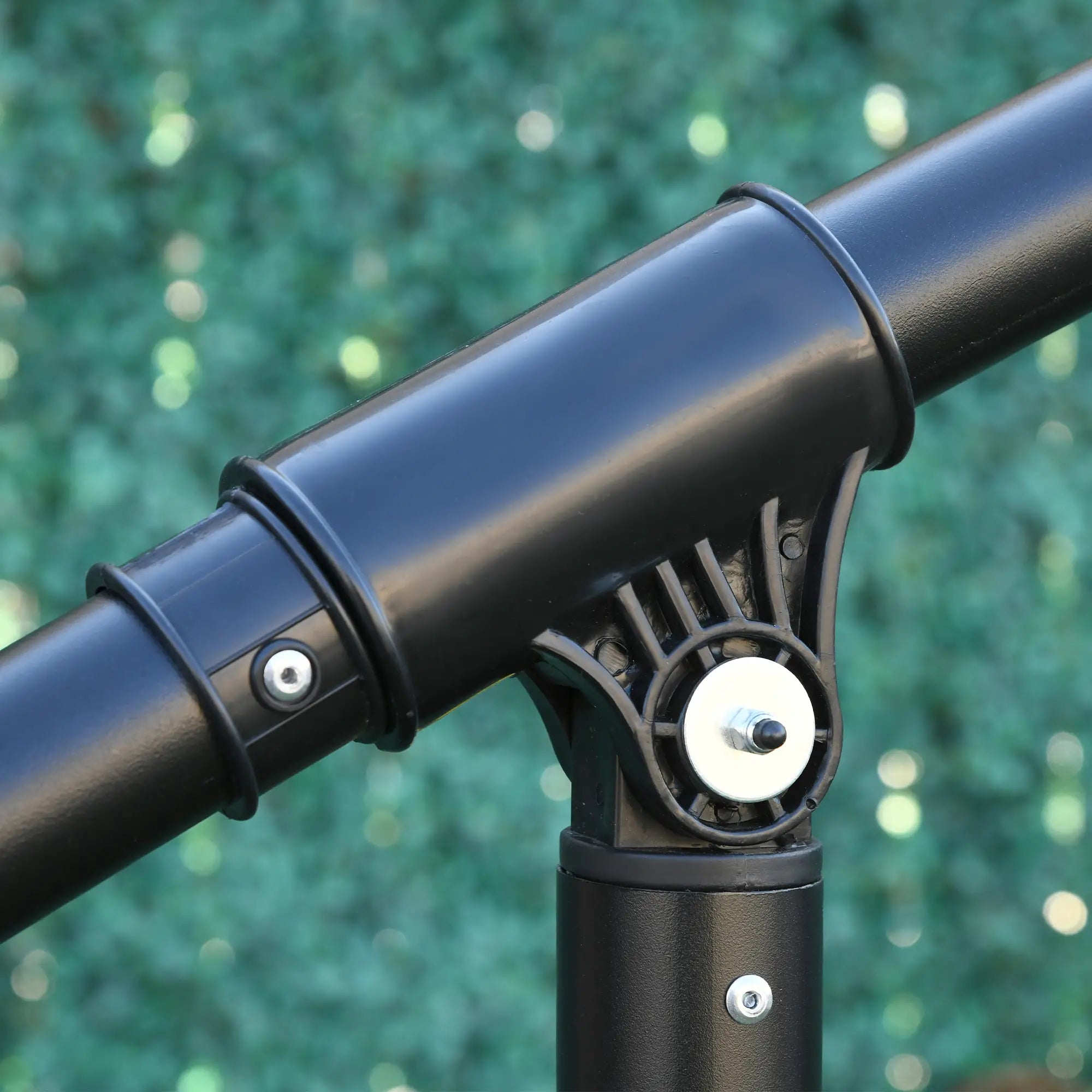 10ft Outdoor Cantilever Umbrella, Solar Lights, Adjustable Angle, Dark Gray Cantilever Umbrellas at Gallery Canada