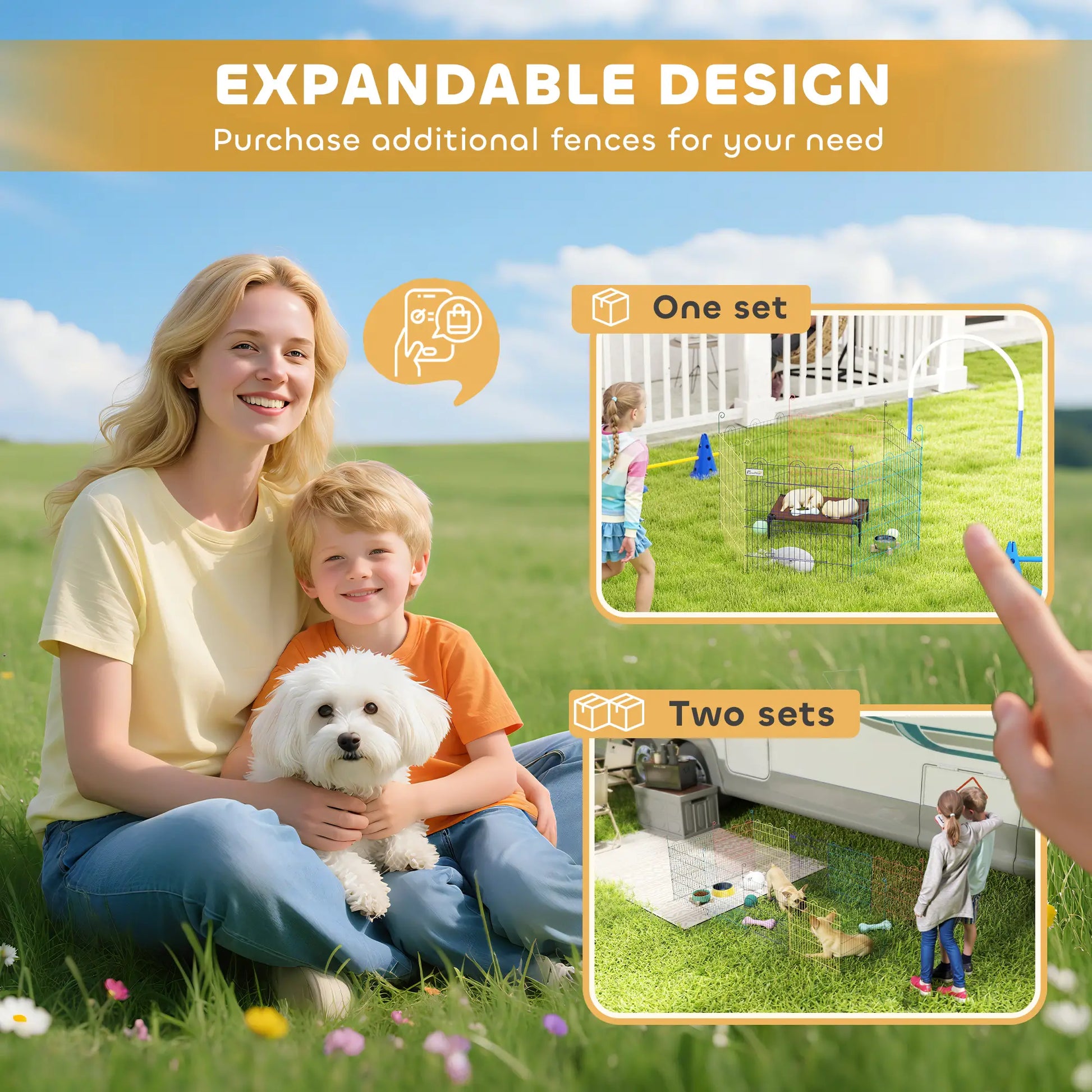Portable Hexagon Metal Pet Playpen, Dog Exercise Fence, Multi-colored Houses, Kennels & Pens at Gallery Canada