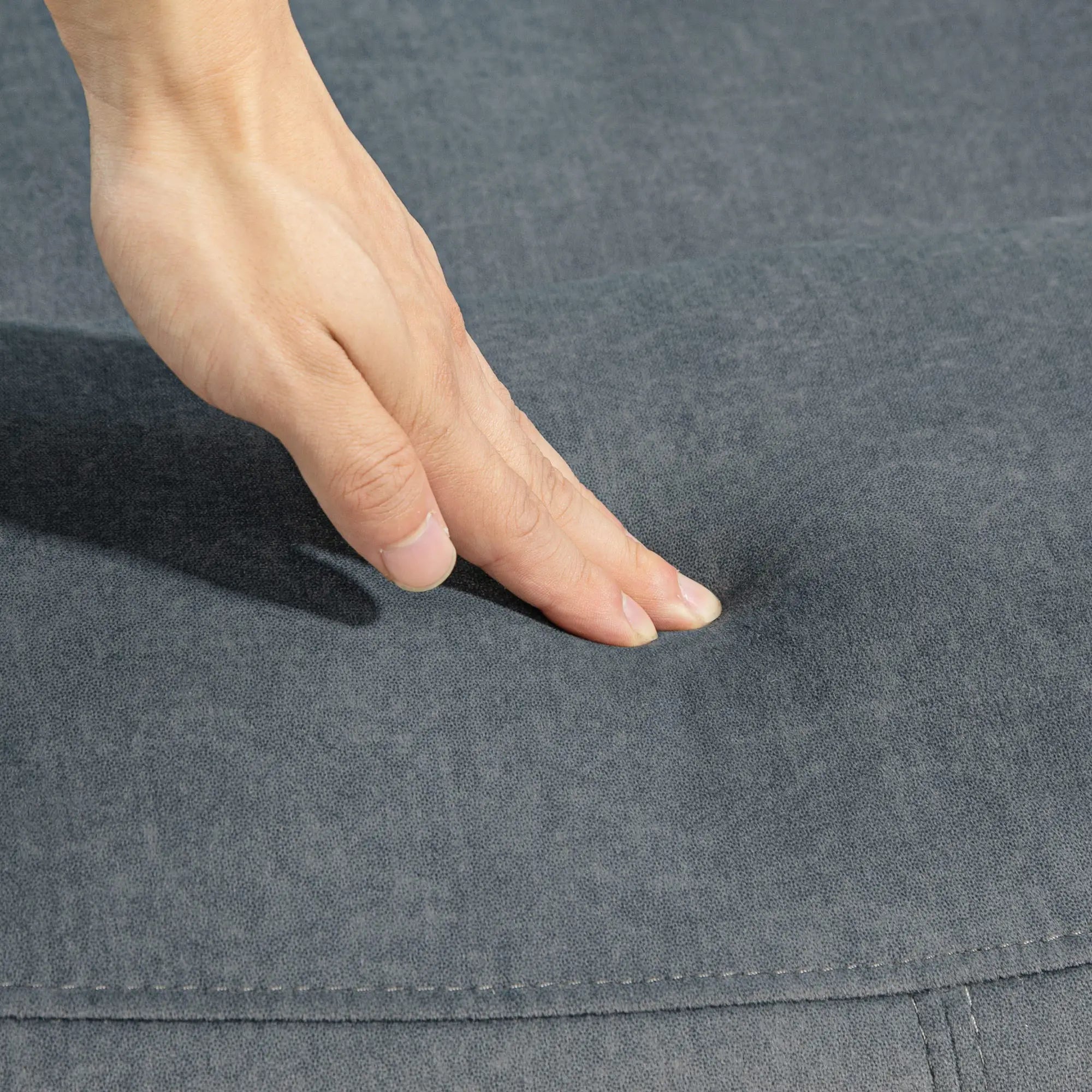 Manual Recliner Chair with Vibration Massage, Reclining Chair for Living Room with Side Pockets, Dark Grey Sofas & Reclining Chairs at Gallery Canada