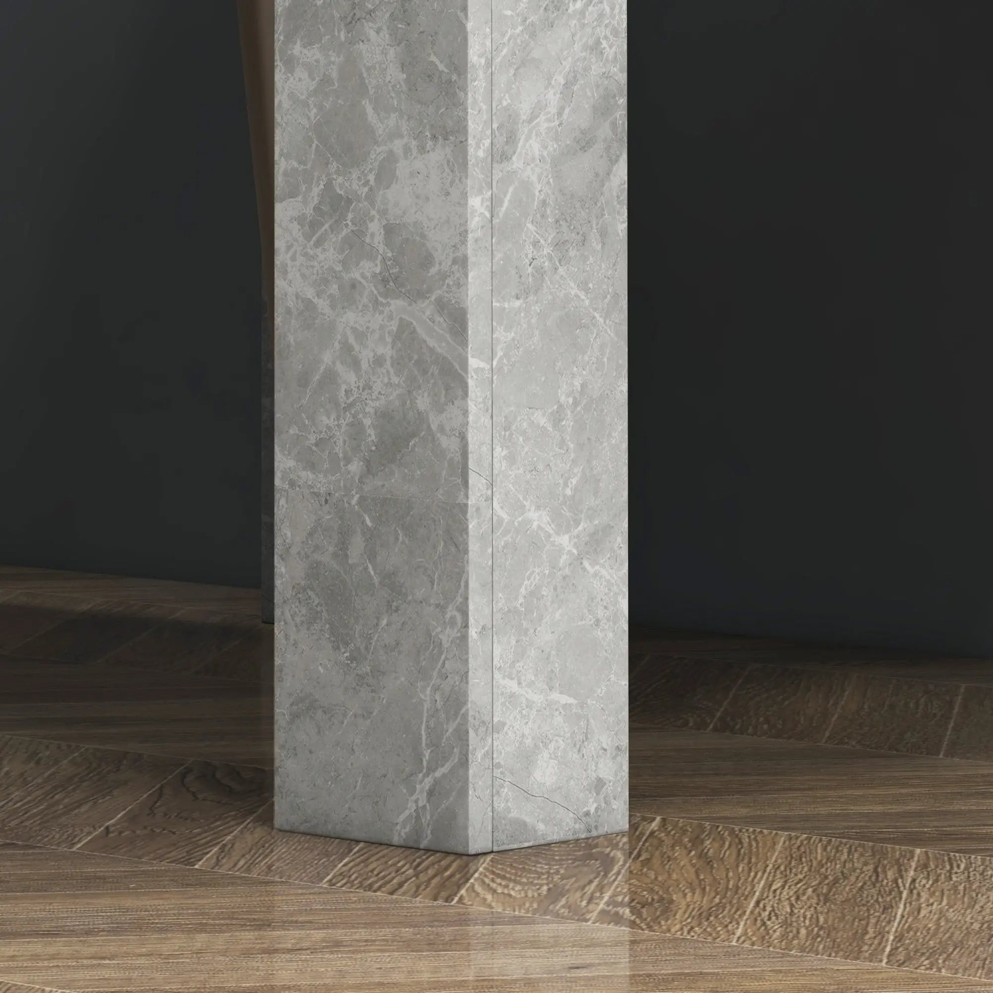 Square Dining Table, Modern Faux Cement Effect, Small Kitchen Table, Cement Grey Dining Tables at Gallery Canada
