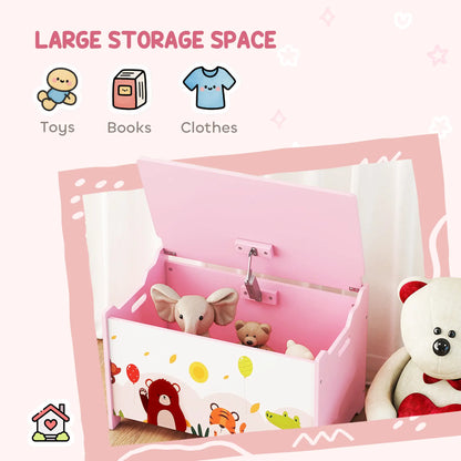 Kids Storage Chest with Lid, Toy Box Organizer, Pink Baby & Kids Storage at Gallery Canada