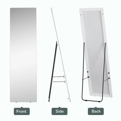 63"x18" Full Length Mirror, Floor Standing, Wall-Mounted, Silver Full Length Mirrors at Gallery Canada