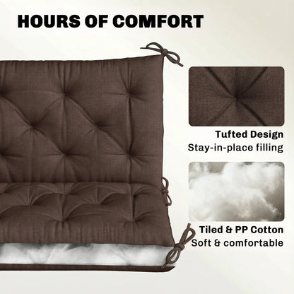 3-Seater Outdoor Bench Swing Chair Replacement Cushions, Patio Garden Patio Chair Cushions at Gallery Canada