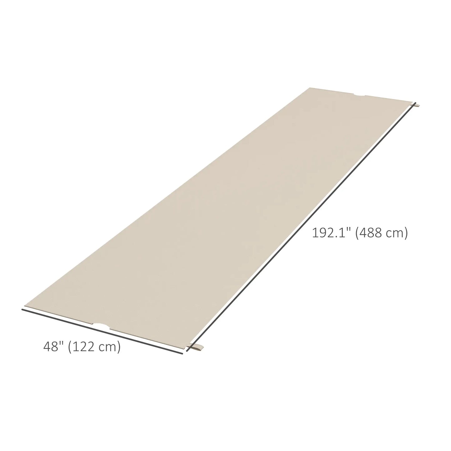 UV Protection Pergola Canopy, 10' x 10', Khaki Gazebo Canopy Replacement at Gallery Canada