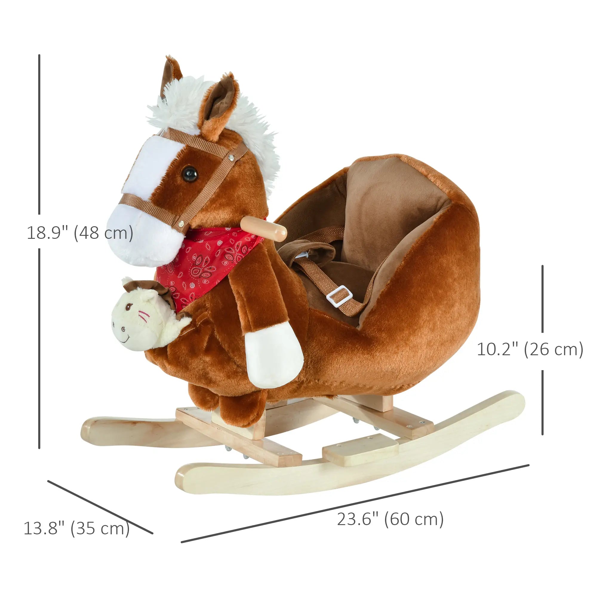 Kids Rocking Horse with Cradlesong, Hand Puppet, 18-36 Months, Brown Rocking Horses at Gallery Canada