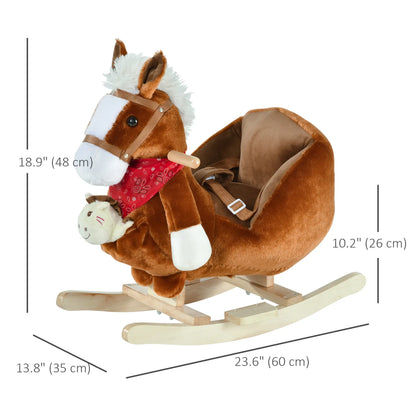 Kids Rocking Horse with Cradlesong, Hand Puppet, 18-36 Months, Brown Rocking Horses at Gallery Canada
