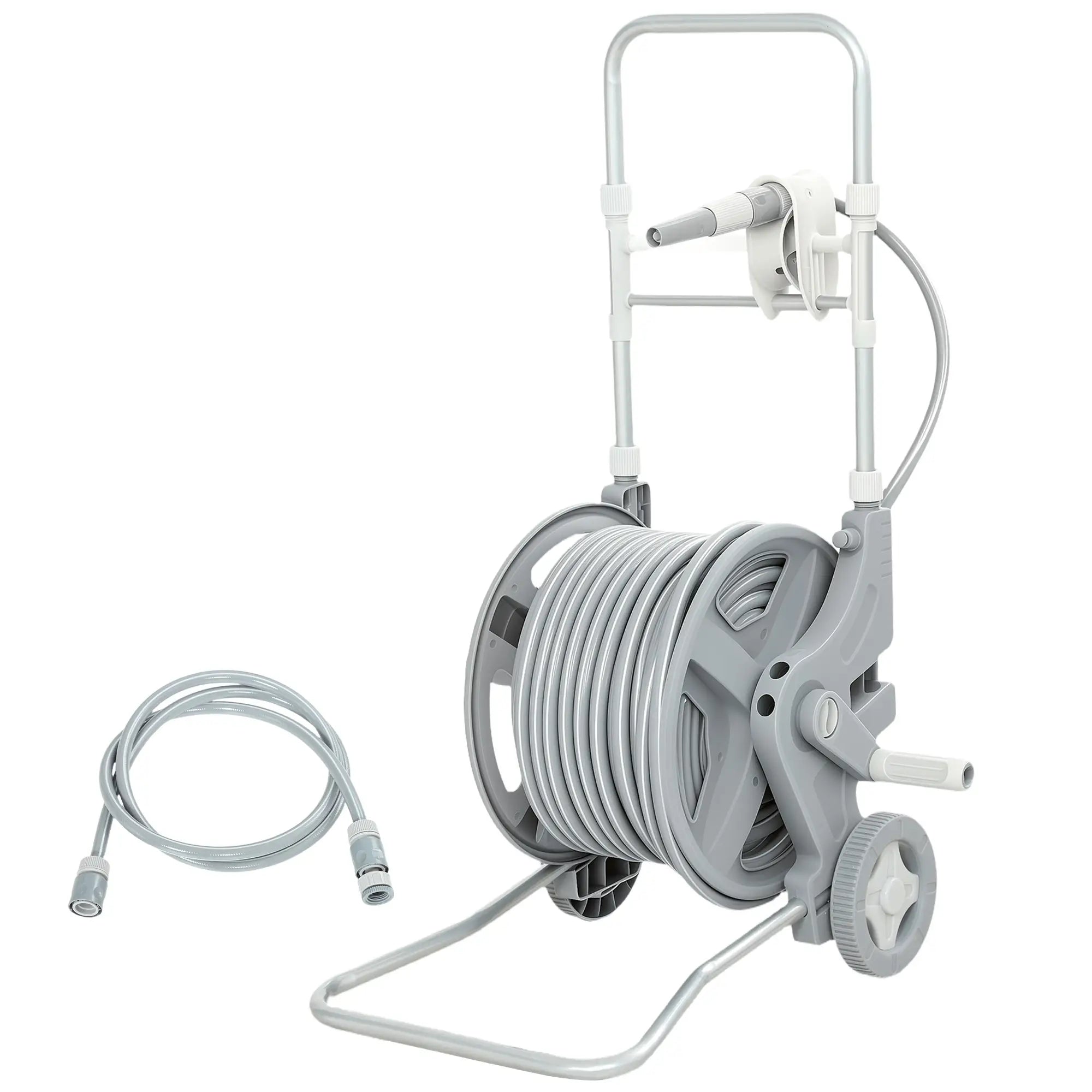 Garden Hose Reel Cart With Wheels, 1/2