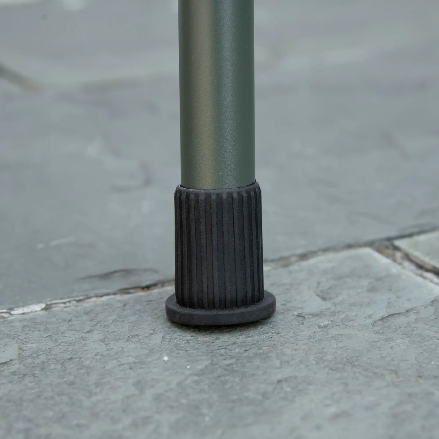 Portable Charcoal Grill With Side Baskets, Dark Green