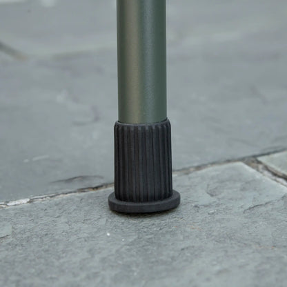 Portable Charcoal Grill With Side Baskets, Dark Green