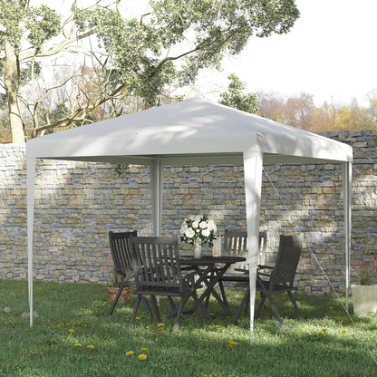 9' x 9' Portable Canopy Tent, Outdoor Gazebo, White Canopy Tents at Gallery Canada
