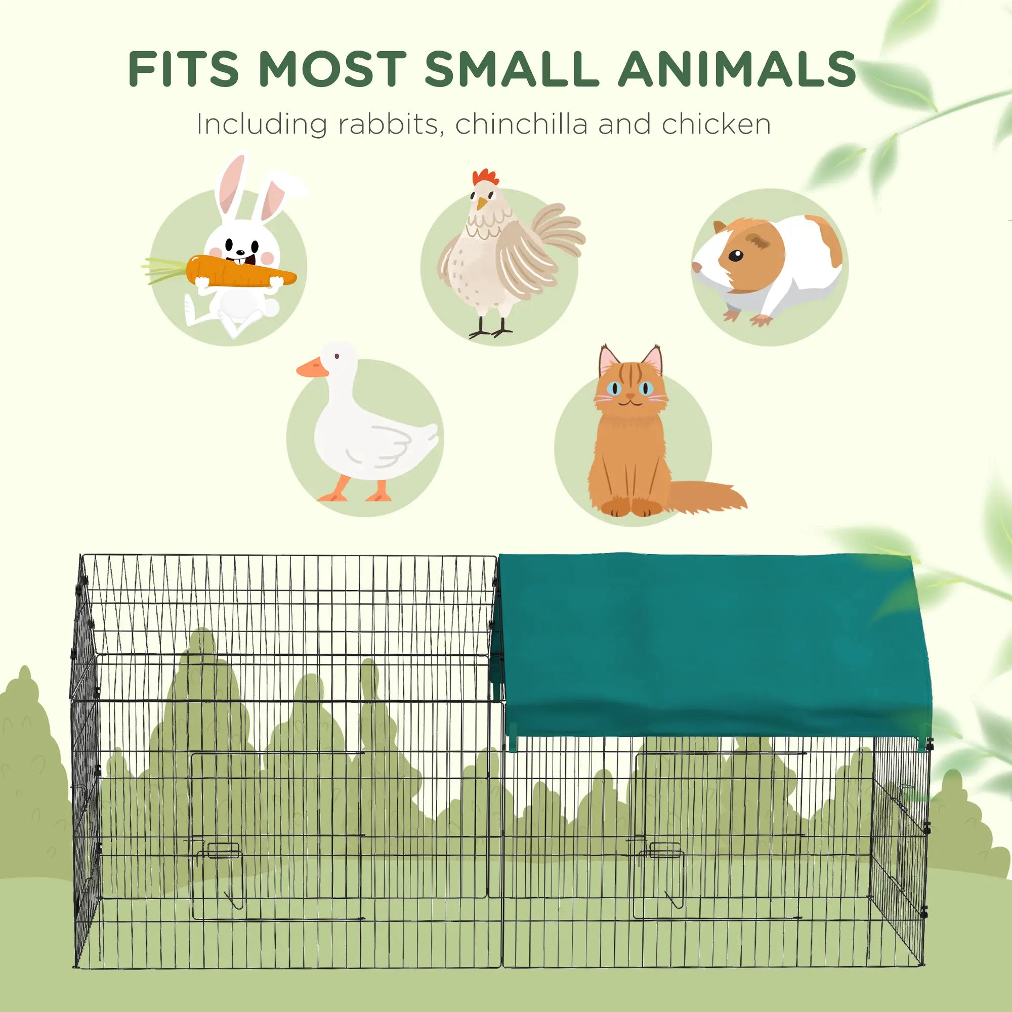 87 Small Animal Cage With Roof, Indoor Outdoor Use, Green Houses & Habitats at Gallery Canada