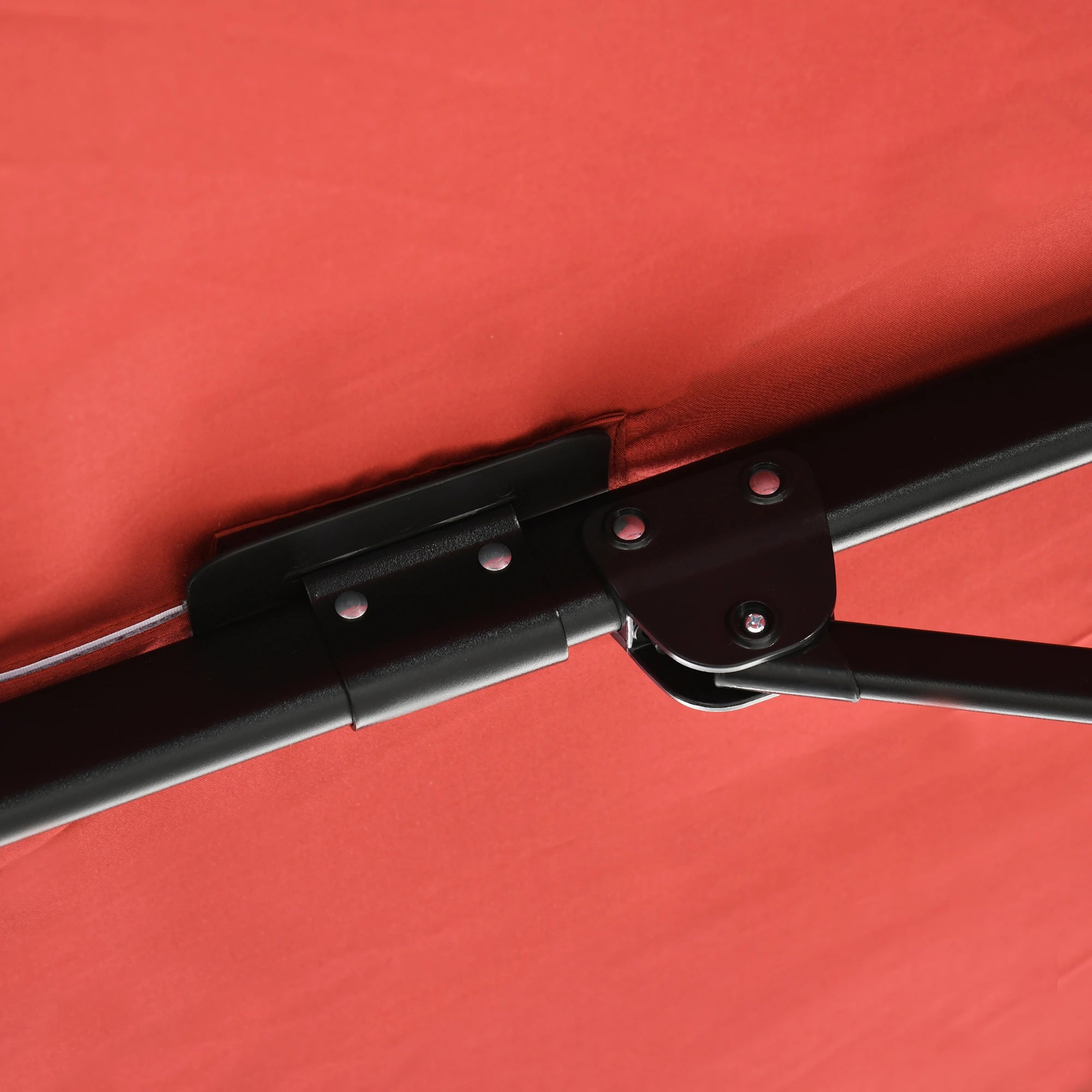 8' x 8' Square Patio Umbrella, 360° Rotation, Aluminum Cantilever, Wine Red Cantilever Umbrellas at Gallery Canada