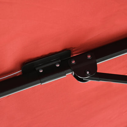 8' x 8' Square Patio Umbrella, 360° Rotation, Aluminum Cantilever, Wine Red Cantilever Umbrellas at Gallery Canada