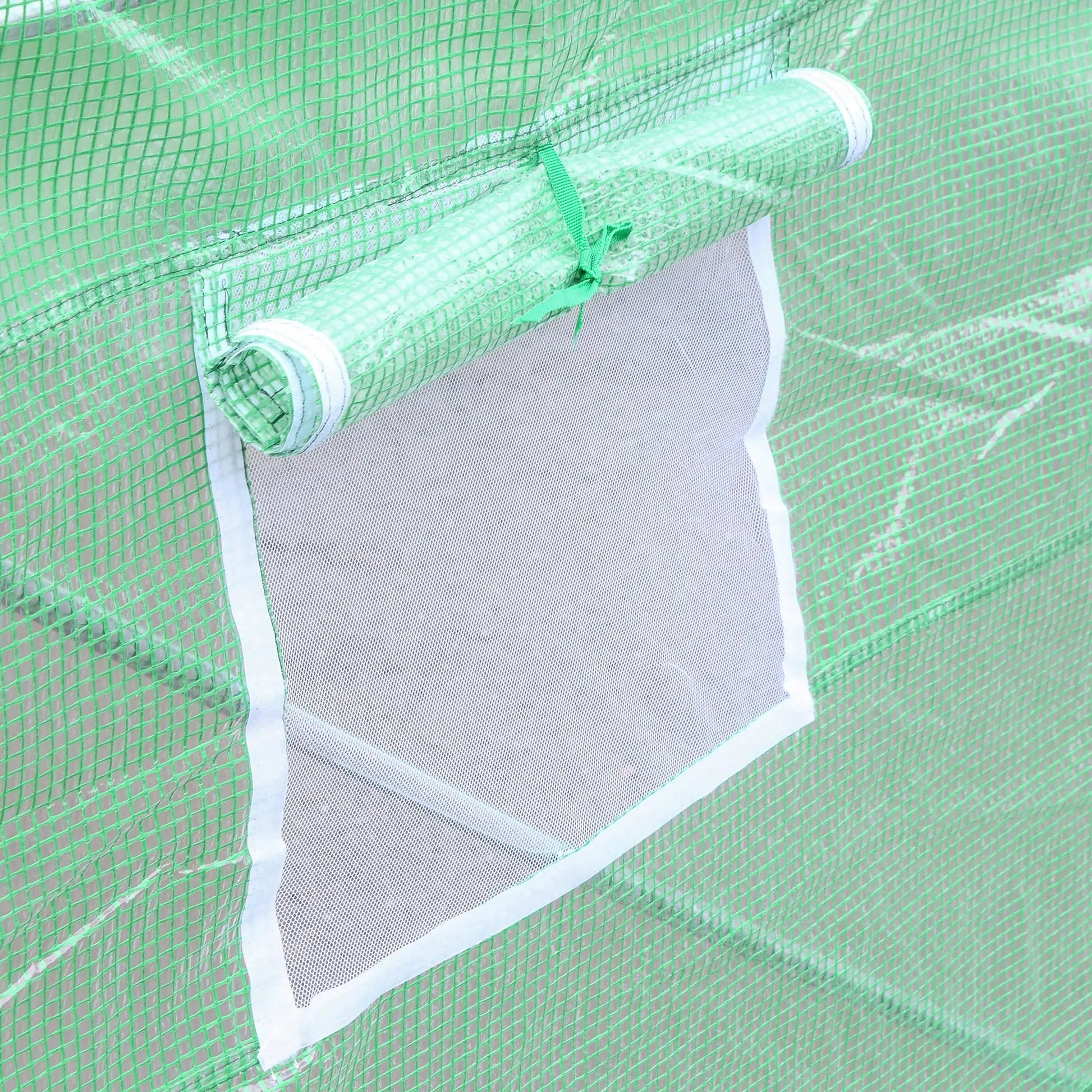 15' x 10' x 7' Walk-In Greenhouse, Steel Frame, Roll Up Door, Green Walk In Greenhouses at Gallery Canada