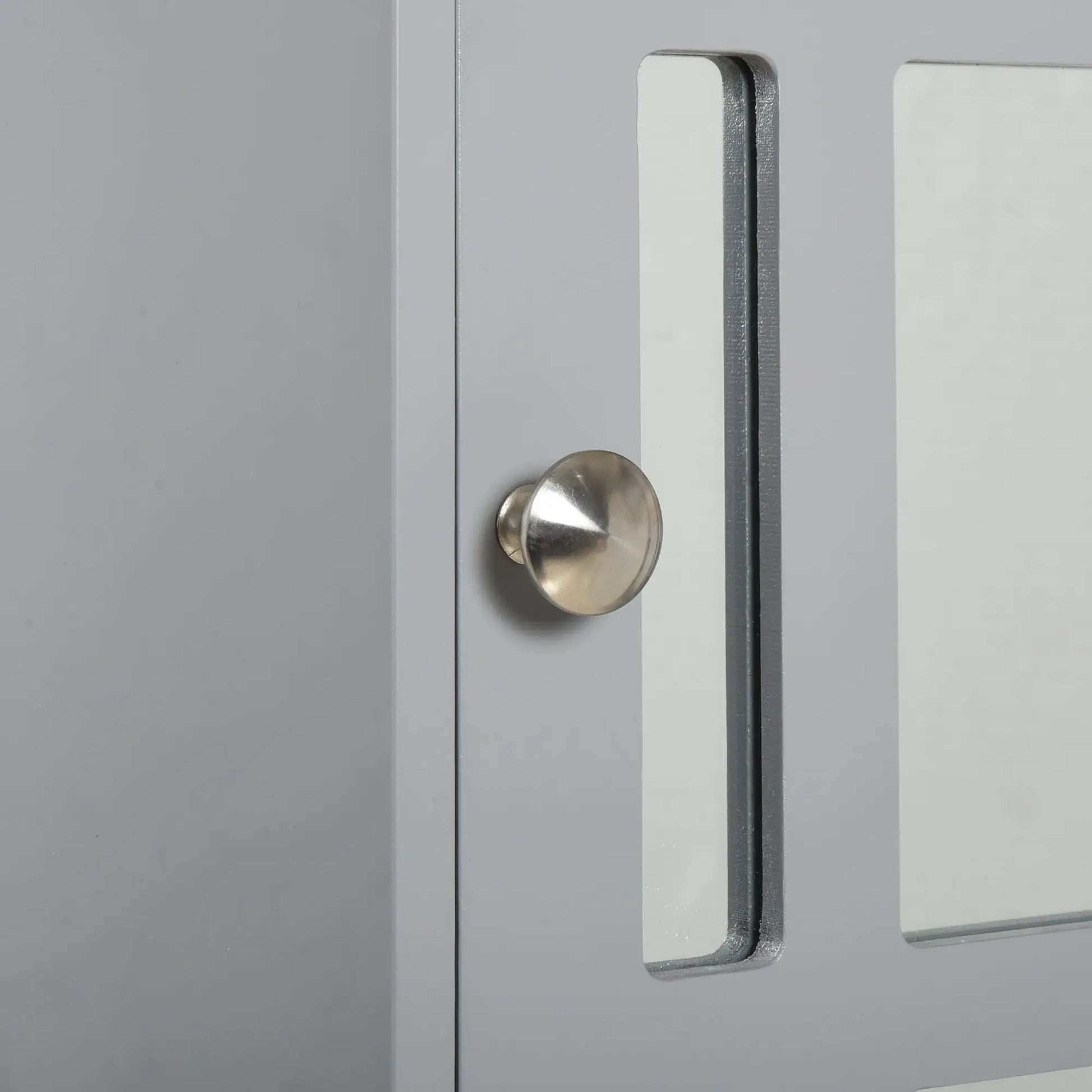 Wall Mount Bathroom Cabinet with Mirror Door, 3 Shelf Organizer, Grey Mirror Medicine Cabinets at Gallery Canada