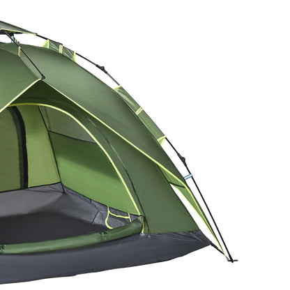 3 Person Camping Tent, 1000mm Waterproof, Dark Green Camping Tents at Gallery Canada