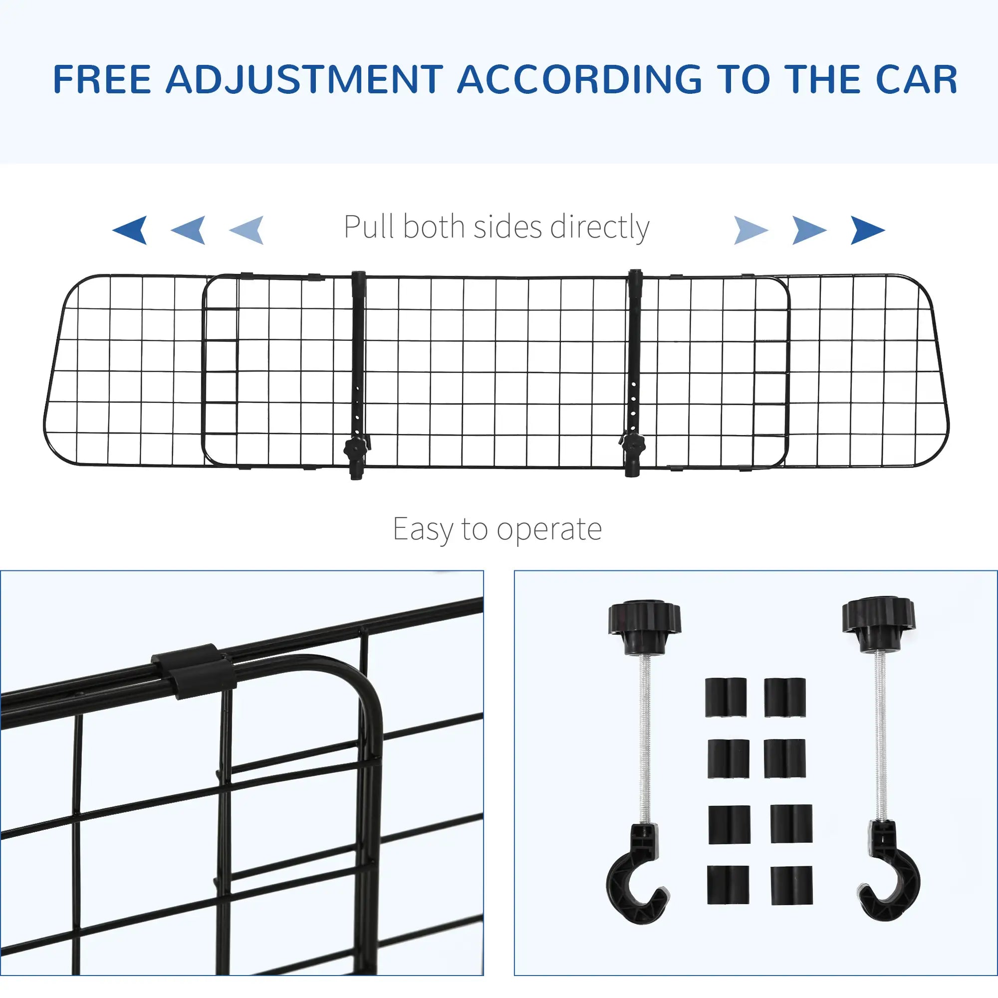 Adjustable Dog Car Barrier, Heavy Duty Safety Gate for SUV, Vans, Trucks Houses, Kennels & Pens at Gallery Canada