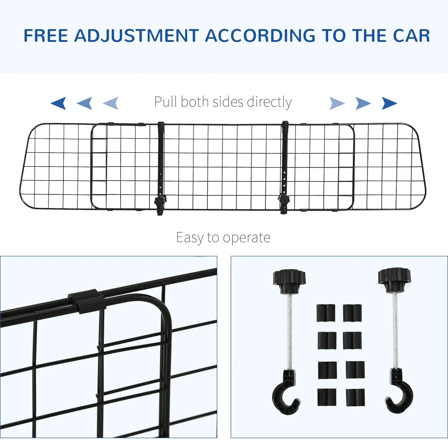 Adjustable Dog Car Barrier, Heavy Duty Safety Gate for SUV, Vans, Trucks Houses, Kennels & Pens at Gallery Canada