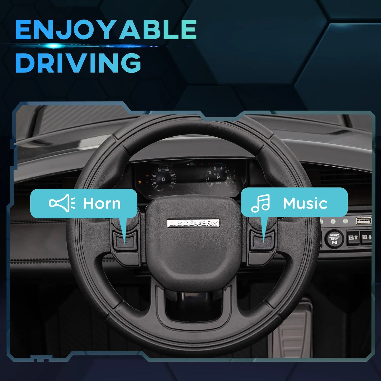 Land Rover Discovery Sport Licensed 12V Ride On Car, Black Electric Toy Cars at Gallery Canada