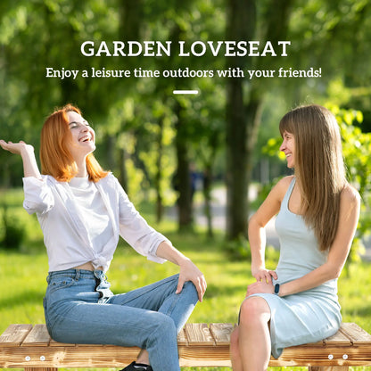 Outdoor Garden Bench, Backless Patio Stool, 43.25" x 15" x 13.75", Carbonized Outdoor Benches at Gallery Canada