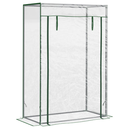 40"L x 20"W x 59"H Walk-In Greenhouse, Steel Frame, Roll-Up Door, Clear Walk In Greenhouses Clear, Green at Gallery Canada