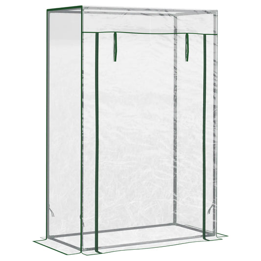 40"L x 20"W x 59"H Walk-In Greenhouse, Steel Frame, Roll-Up Door, Clear Walk In Greenhouses Clear, Green at Gallery Canada