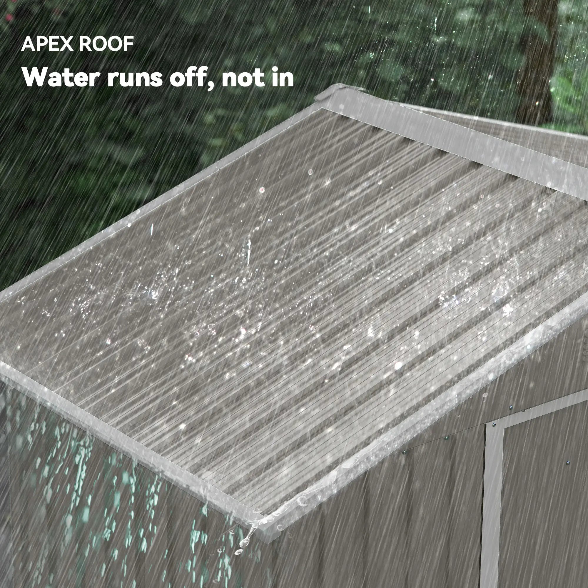 6.5x3.5ft Metal Garden Shed, Outdoor Tool Storage, Double Sliding Doors, Vents, Grey Sheds at Gallery Canada