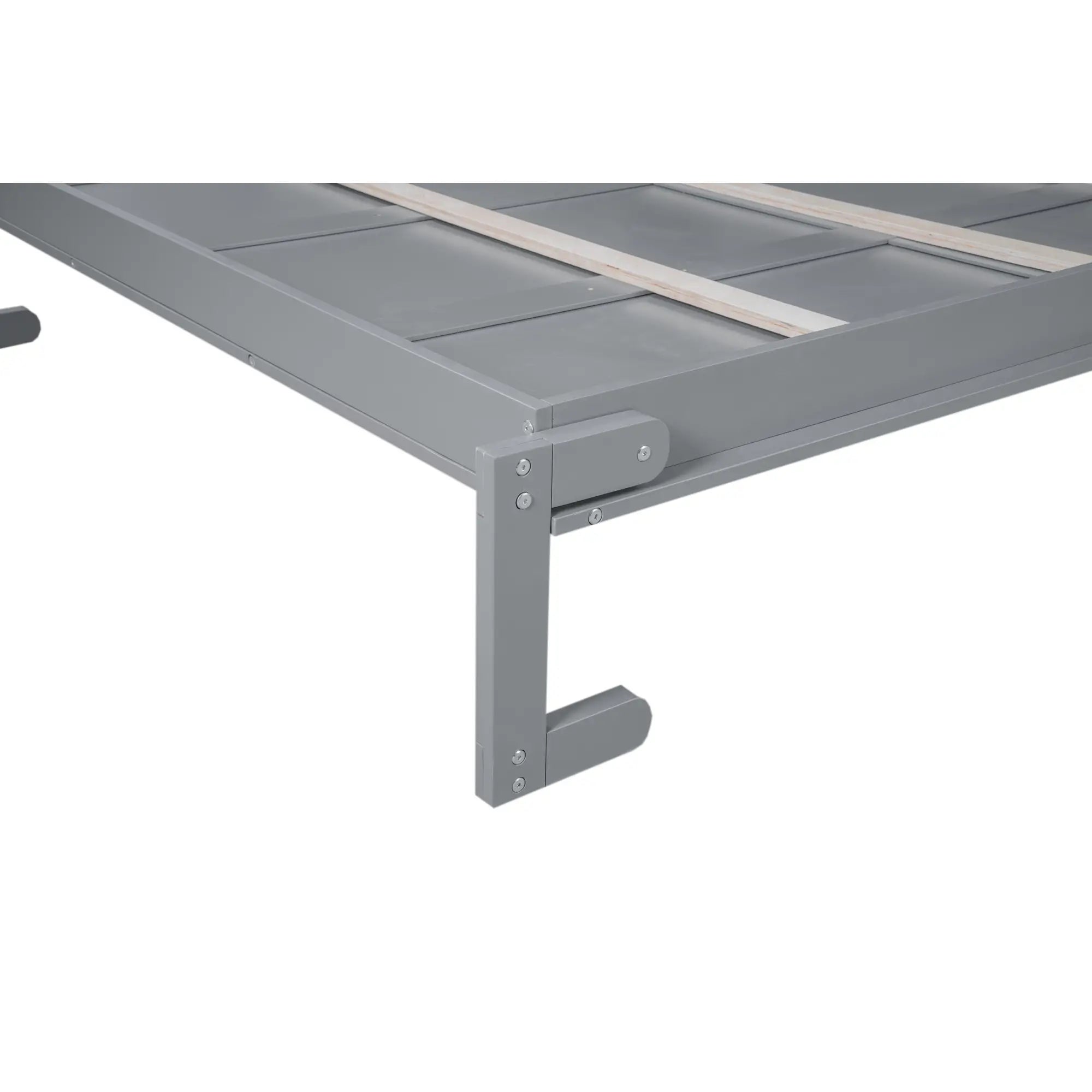 Murphy Bed with Shelves, LED Lights, 97.5