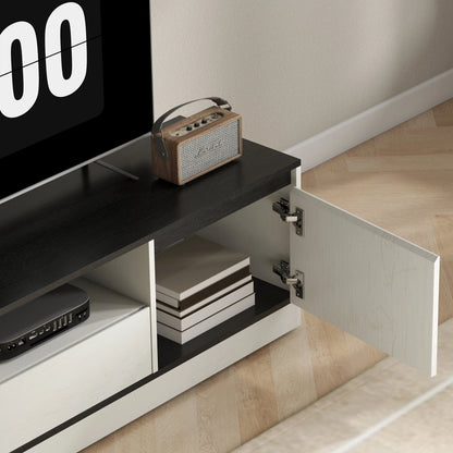 TV Stand For 55-60 Inch TV, Entertainment Center, White TV Stands at Gallery Canada