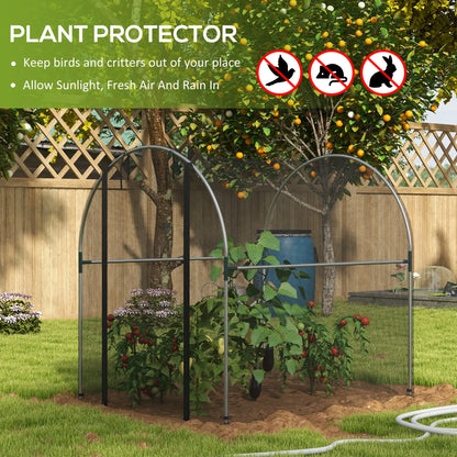 4.9' x 3.9' Crop Cage, Zipper Roll-Up Door, Mesh Plant Protection Tent Greenhouses at Gallery Canada