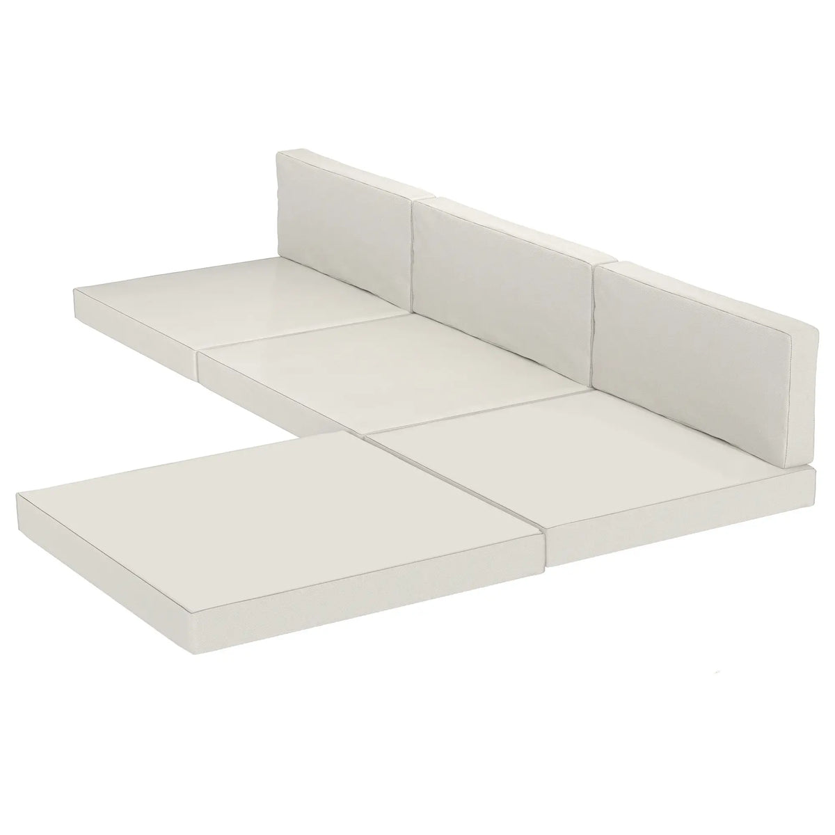 Water-Repellent Patio Loveseat Cushion, 23.6" x23.6", Cream Patio Chair Cushions Cream at Gallery Canada