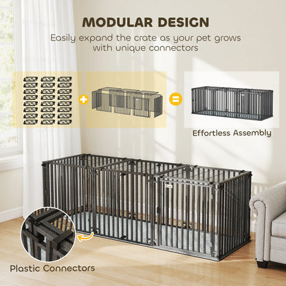 83 Inch Heavy Duty Dog Crate, Extra Large Metal Cage With Mat Dog Cages & Crates at Gallery Canada