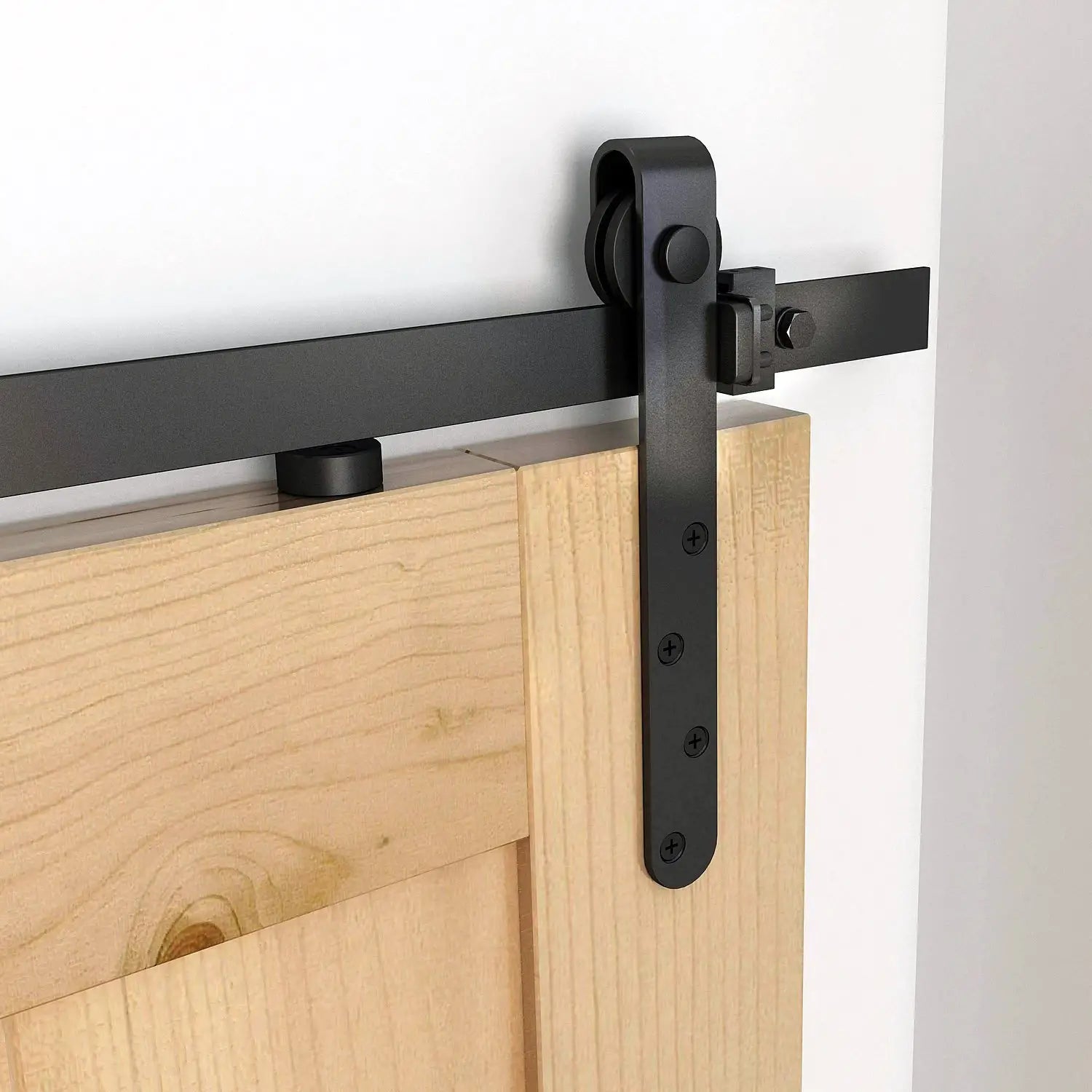 6FT Antique Sliding Barn Door Hardware Kit, Single Door, Coffee Door Hardware at Gallery Canada