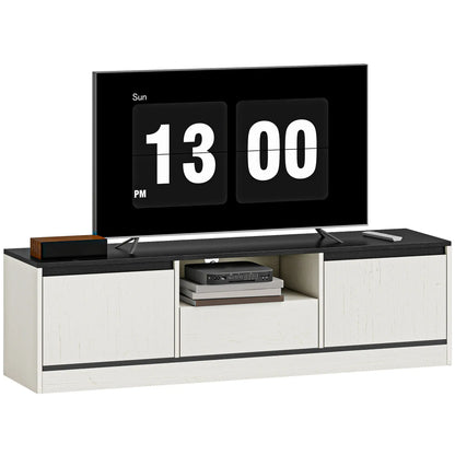 TV Stand For 55-60 Inch TV, Entertainment Center, White TV Stands at Gallery Canada