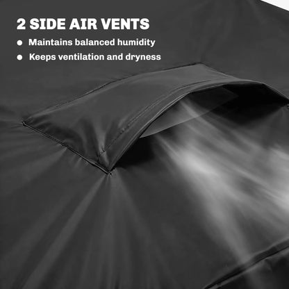 Waterproof V-Shaped Patio Furniture Cover, 105" x 105", Black Patio Furniture Covers at Gallery Canada