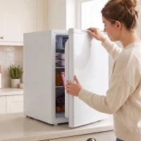 2.6 Cu Ft Mini Fridge, Compact Refrigerator, White