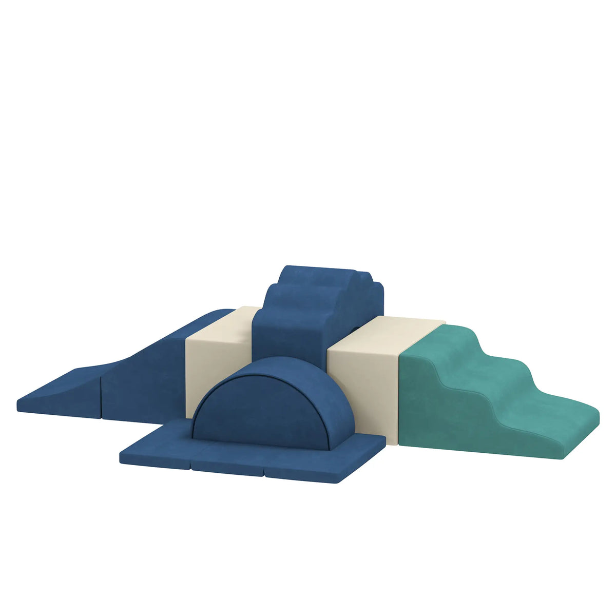 7-Piece Baby Soft Play Set, Indoor Crawling Gym, Navy Blue Kids Gym & Playmats at Gallery Canada