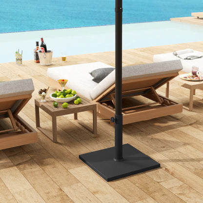 40 Lbs Concrete Umbrella Base, 1.5"/1.9", Black Umbrella Bases at Gallery Canada