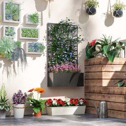 Metal Raised Garden Bed, Privacy Panel, Freestanding or Wall Mounted Planter Box Raised Garden Beds at Gallery Canada