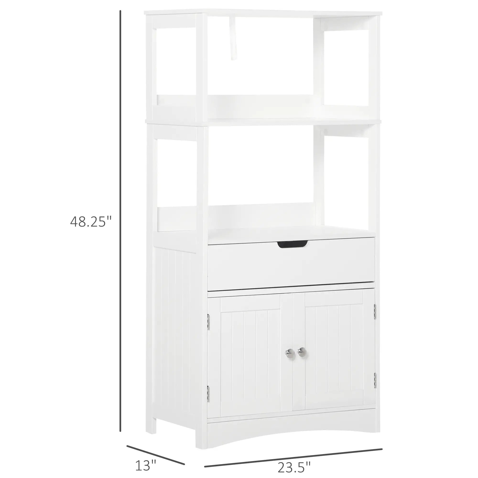 Bathroom Floor Cabinet, Kitchen Cupboard with Shelves, Drawer, White Bathroom Cabinets at Gallery Canada