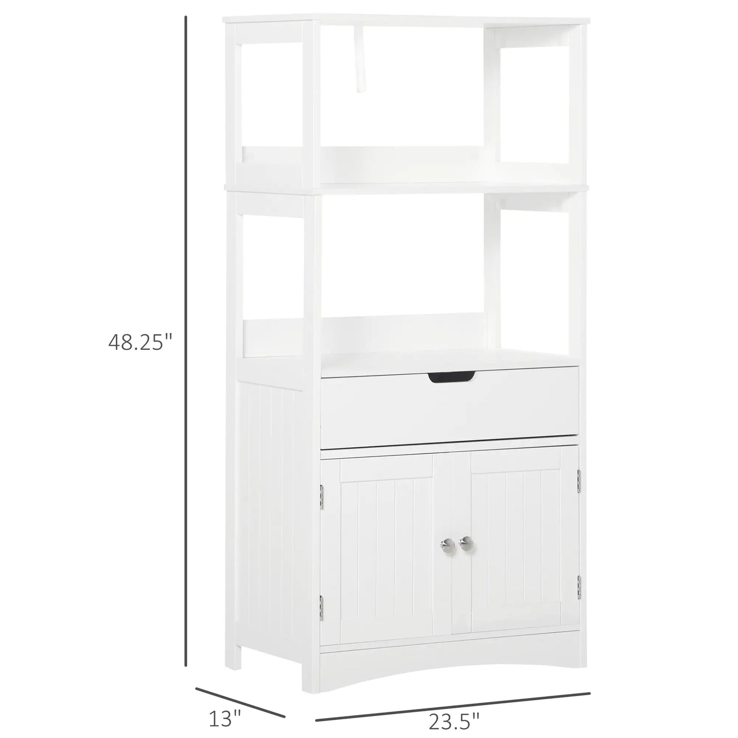 Bathroom Floor Cabinet, Kitchen Cupboard with Shelves, Drawer, White Bathroom Cabinets at Gallery Canada