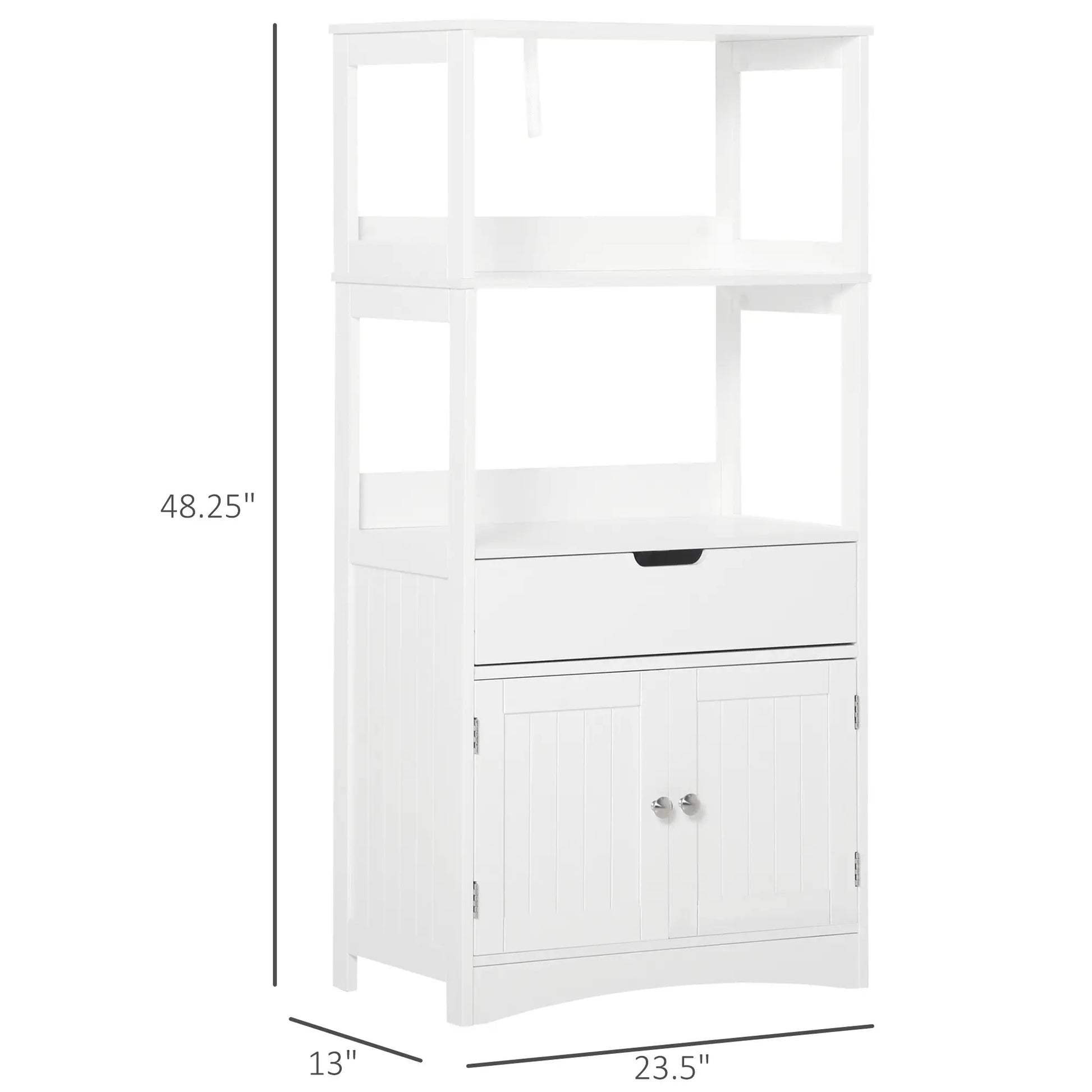 Bathroom Floor Cabinet, Kitchen Cupboard with Shelves, Drawer, White Bathroom Cabinets at Gallery Canada
