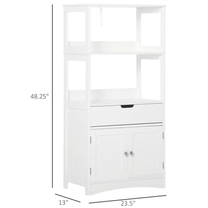 Bathroom Floor Cabinet, Kitchen Cupboard with Shelves, Drawer, White Bathroom Cabinets at Gallery Canada