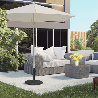 31lbs Concrete Umbrella Base, Round Outdoor Stand, Black Umbrella Bases at Gallery Canada