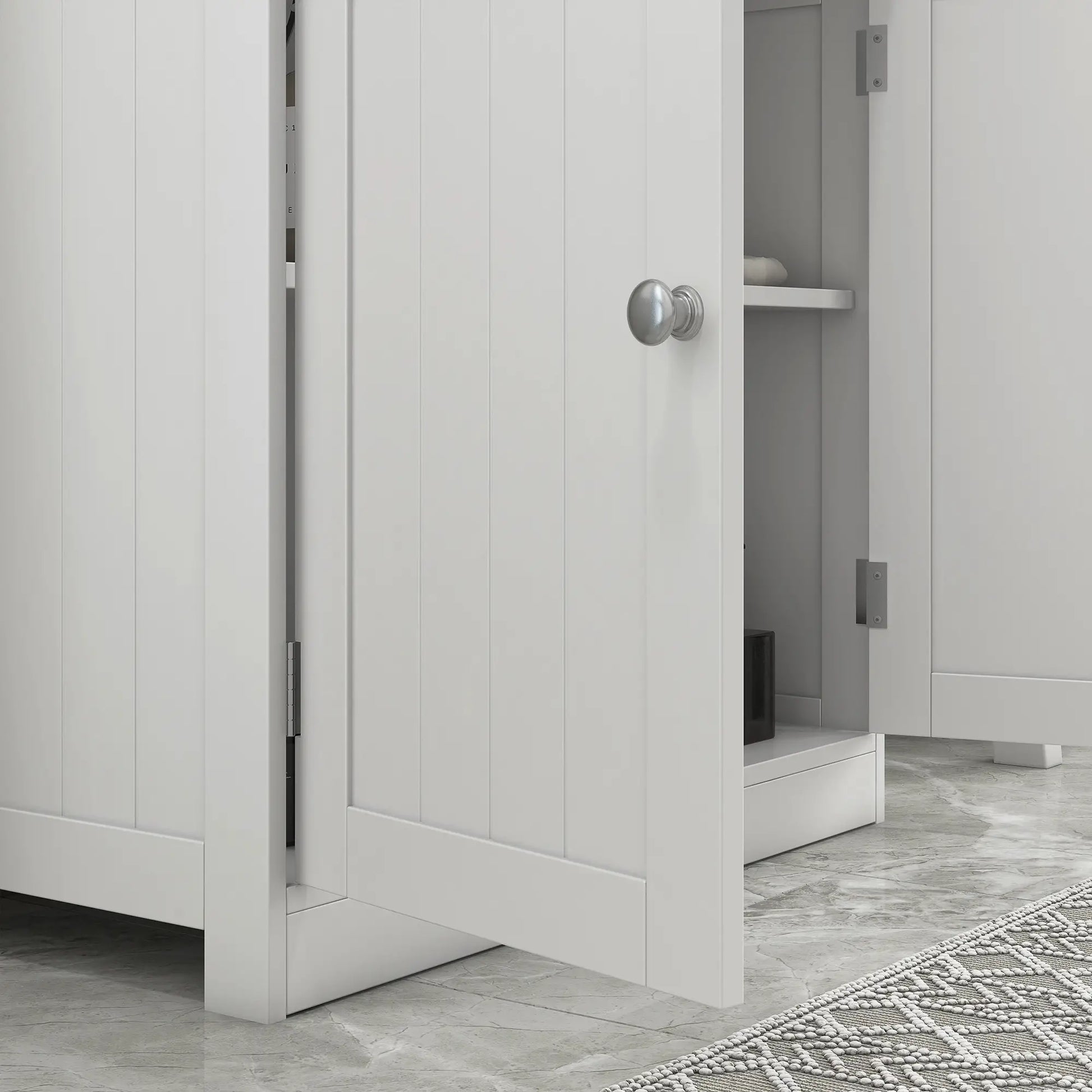 Under Sink Bathroom Cabinet, 2 Doors with Shelf, White Bathroom Cabinets at Gallery Canada
