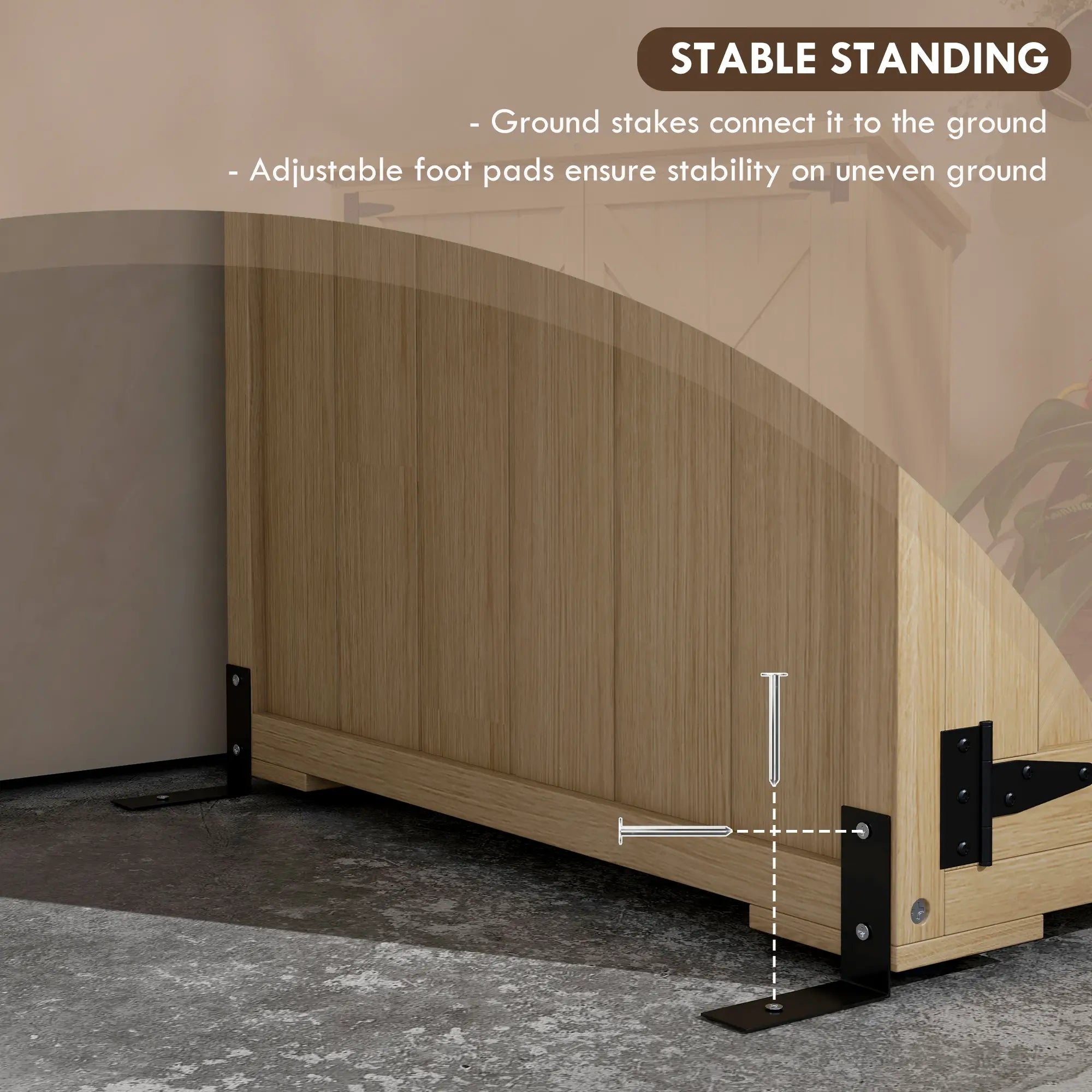 Wooden Outdoor Storage Cabinet, Garden Shed, Waterproof Asphalt Roof, Lockable Doors, Natural Sheds at Gallery Canada