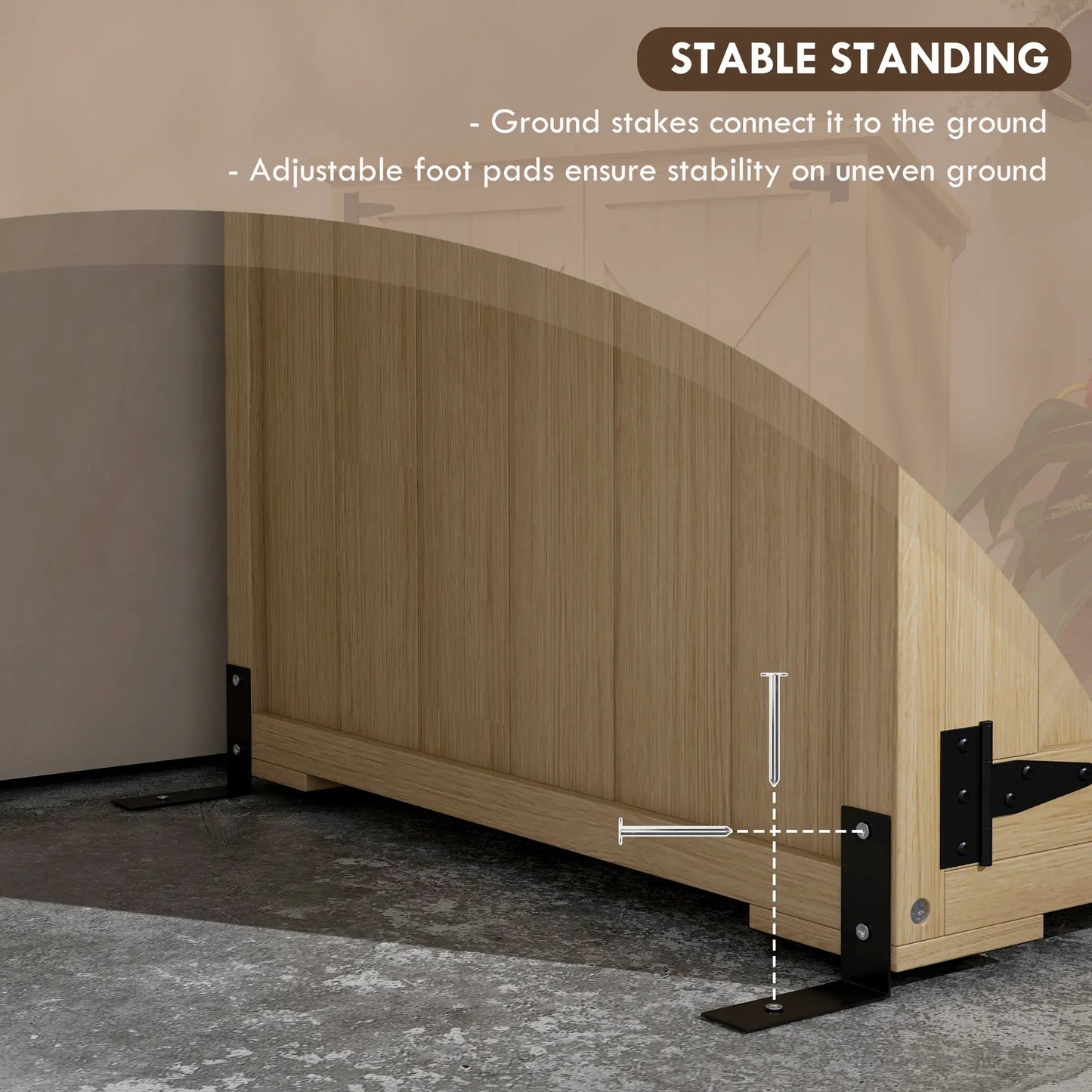 Wooden Outdoor Storage Cabinet, Garden Shed, Waterproof Asphalt Roof, Lockable Doors, Natural Sheds at Gallery Canada