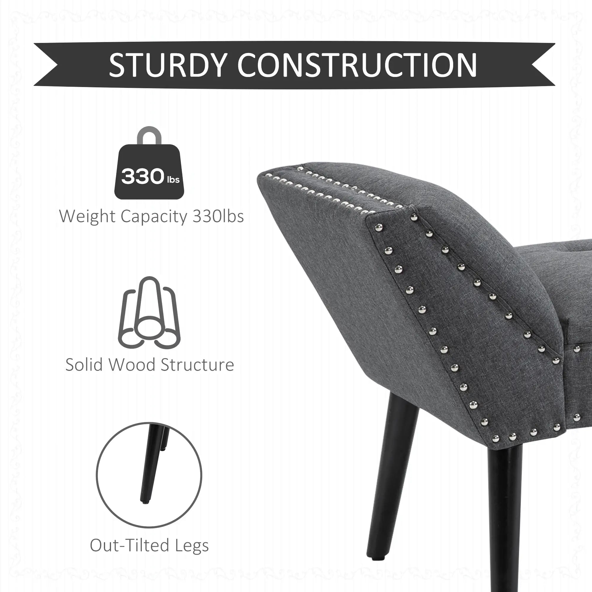 Modern Upholstered Bench, Bedroom Hallway Bench, Arms Nailhead Trim Storage Ottomans & Benches at Gallery Canada