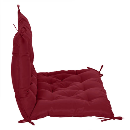 Porch Swing Cushion, Garden Bench Cushion with Backrest, Non-Slip 2-Seater, 39.4" x 38.6", Wine Red Patio Chair Cushions at Gallery Canada